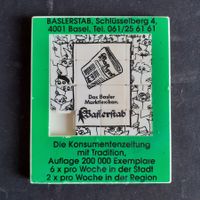 Baslerstab Zeitung Schiebepuzzle   altes Schiebespiel