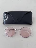 RayBan Round Metal silber/evolve rosa
