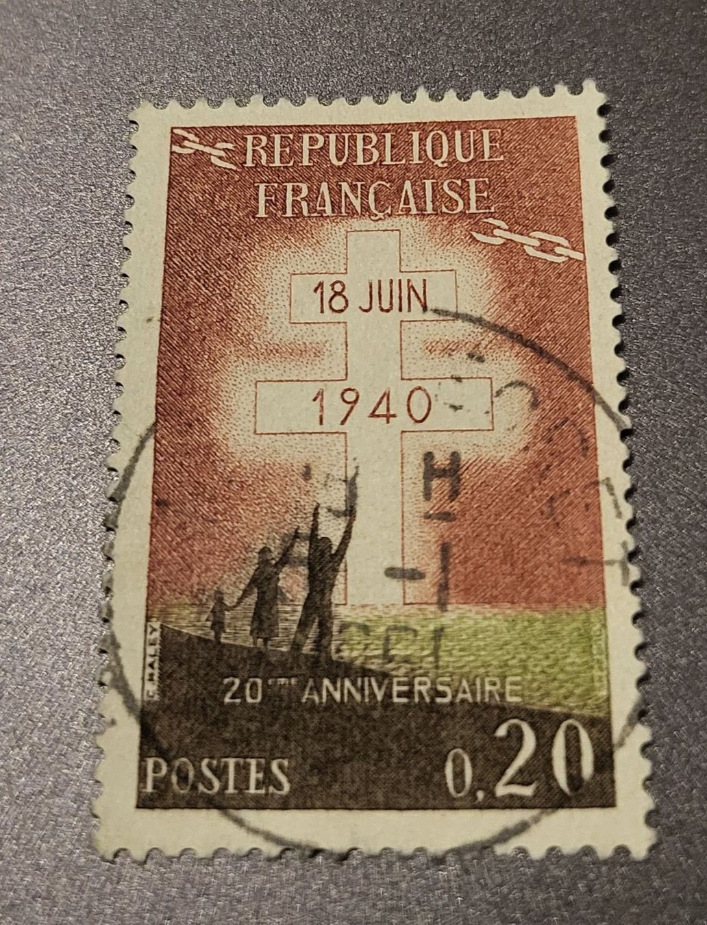 Tutti i francobolli: Frankreich 1960 briefmarke – Usato da St Gallen venduto da Stampsalshobby