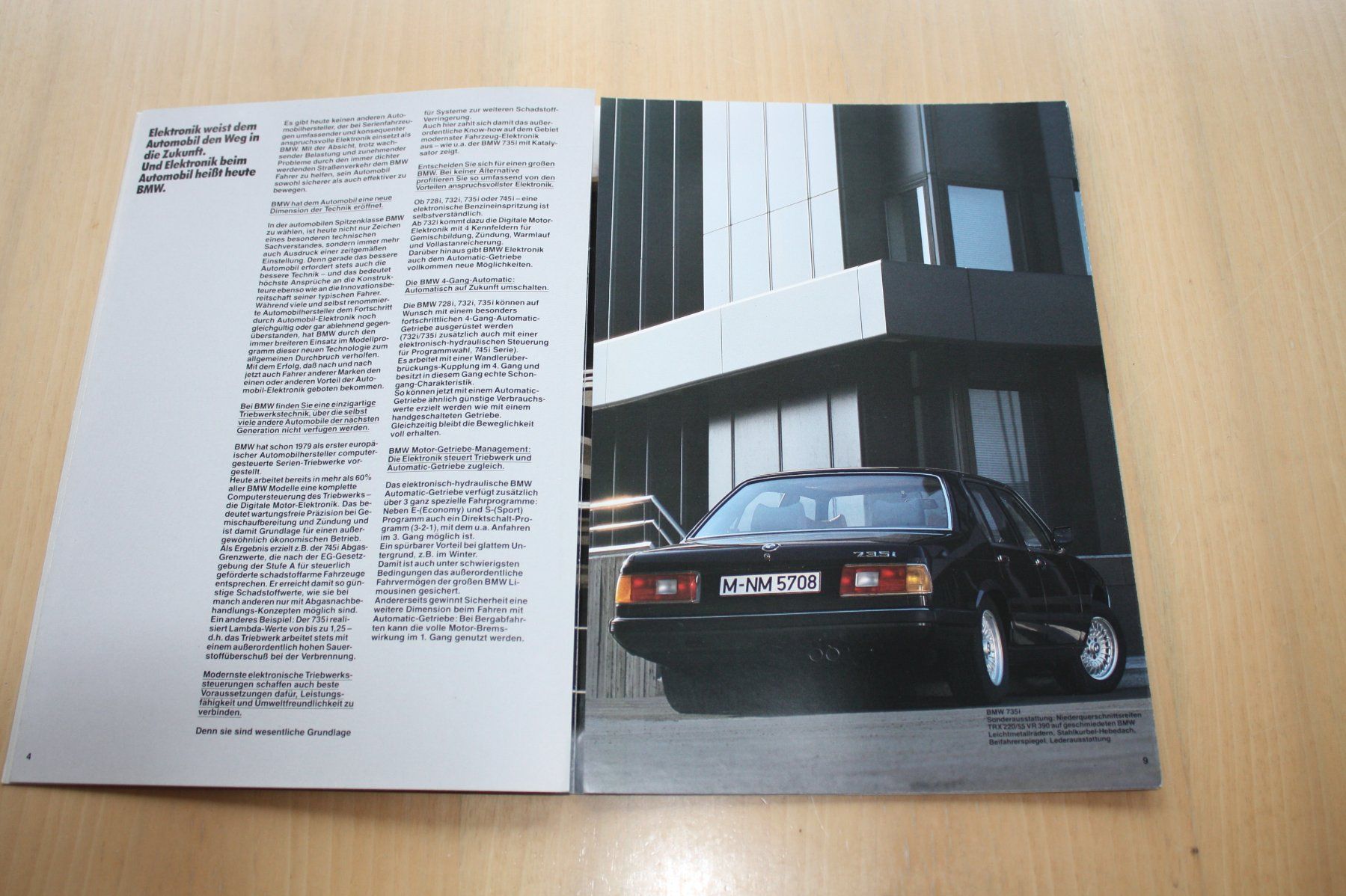 BMW Documenti: BMW 7er Prospekt E23 1986 – Usato da Wikon venduto da erwin400 1