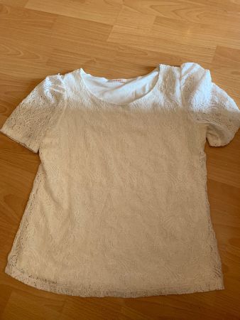 Joli t-shirt blanc Camaïeu taille 40