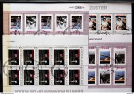 Pays-bas nederland - 4 blocs differents of 10 stamps used