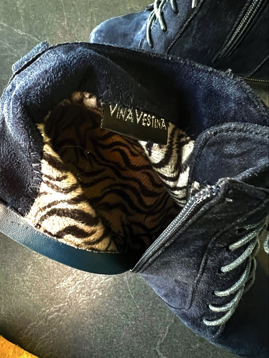 Scarpe da donna: Bottines compensées en daim bleuT37, NEU – Nuovo (secondo la descrizione) da Porrentruy venduto da SYANKA 6