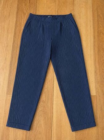 Pantalone nero a righe