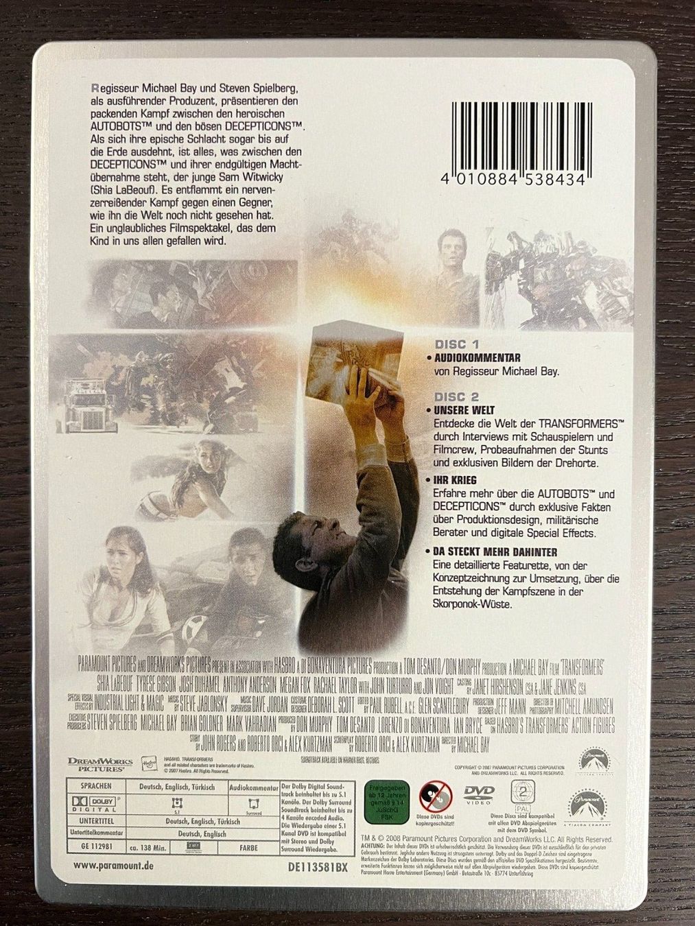 Tutti i DVDs: Transformers Steelbook – Usato da Zürich venduto da FilmFreunde 1