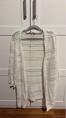 Strickjacke weiss Grösse L, guter Zustand