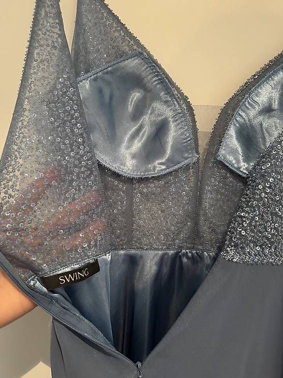 Vestiti: SWING Cocktailkleid Gr. 40 hellblau – Usato da Ormalingen venduto da viva23 3