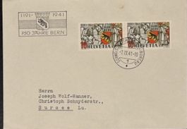 Briefumschlag 750 Jahre Bern 1941 gestempelt