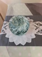 Antike Runde Kristallvasen – Kugel Design sehr schwer