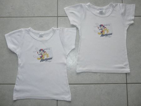 2 T-shirts Gr. 116 - 122 Marke Absorba