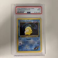 Pokemon Gym Challenge Sabrina's Psyduck 1st Ed PSA 9