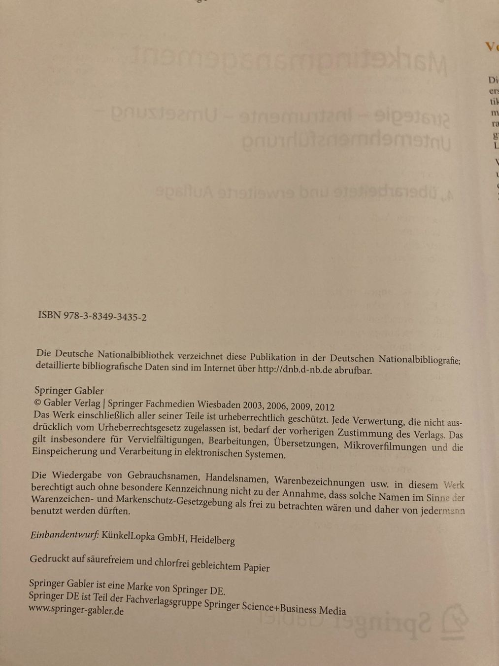 Libri: Marketingmanagement – Usato da Niederscherli venduto da ypsilon315 1