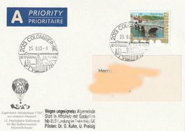 Pestalozzi-Stiftung, Mürren 2003, Ballonkarte