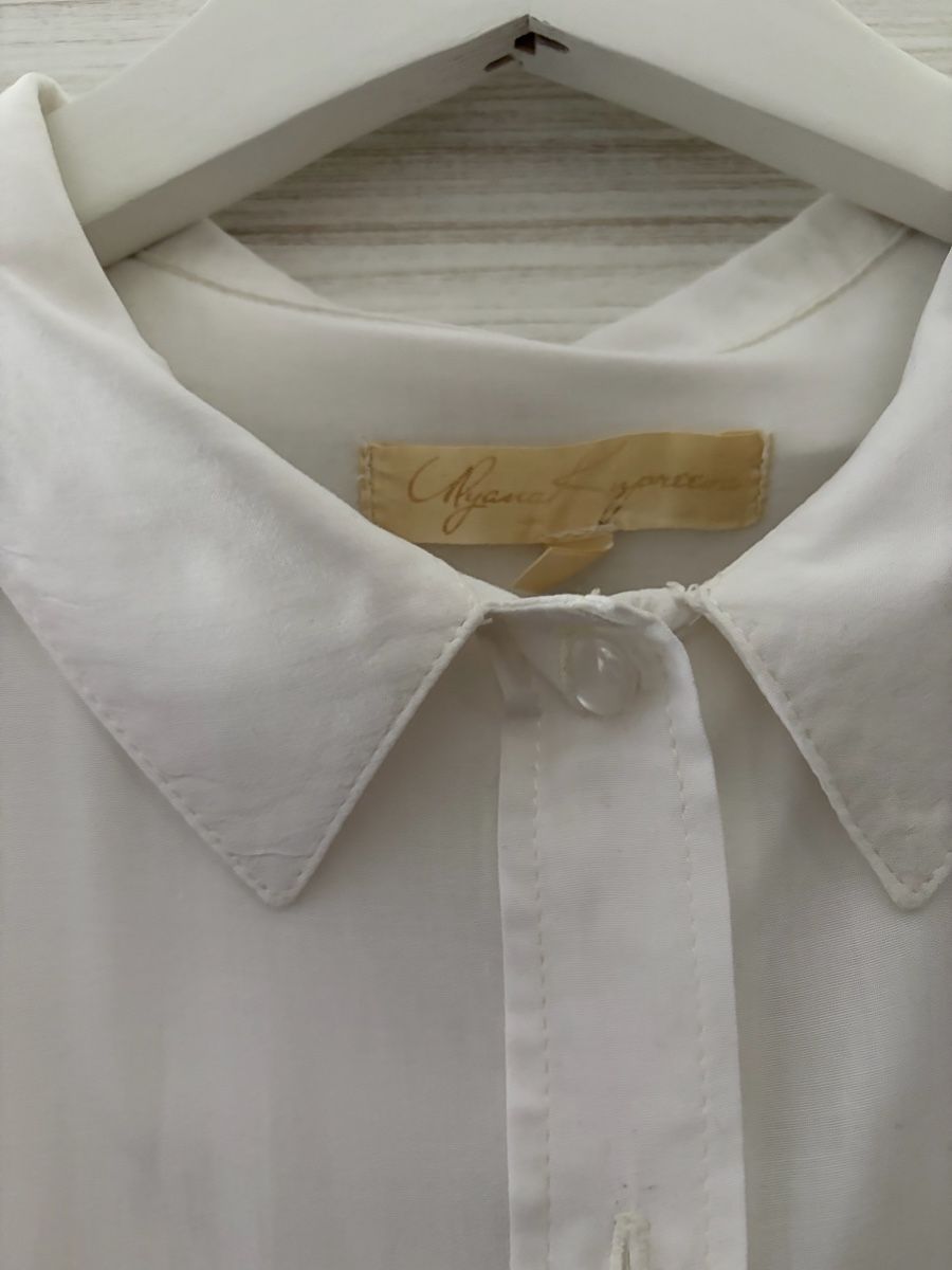 Blusen: Elegant Long Sleeve White Blouse - Spring Essential! – Neu (gemäss Beschreibung) aus Sorengo von dis_tfq6 1
