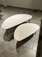 2 tables gigogne MDF blanc