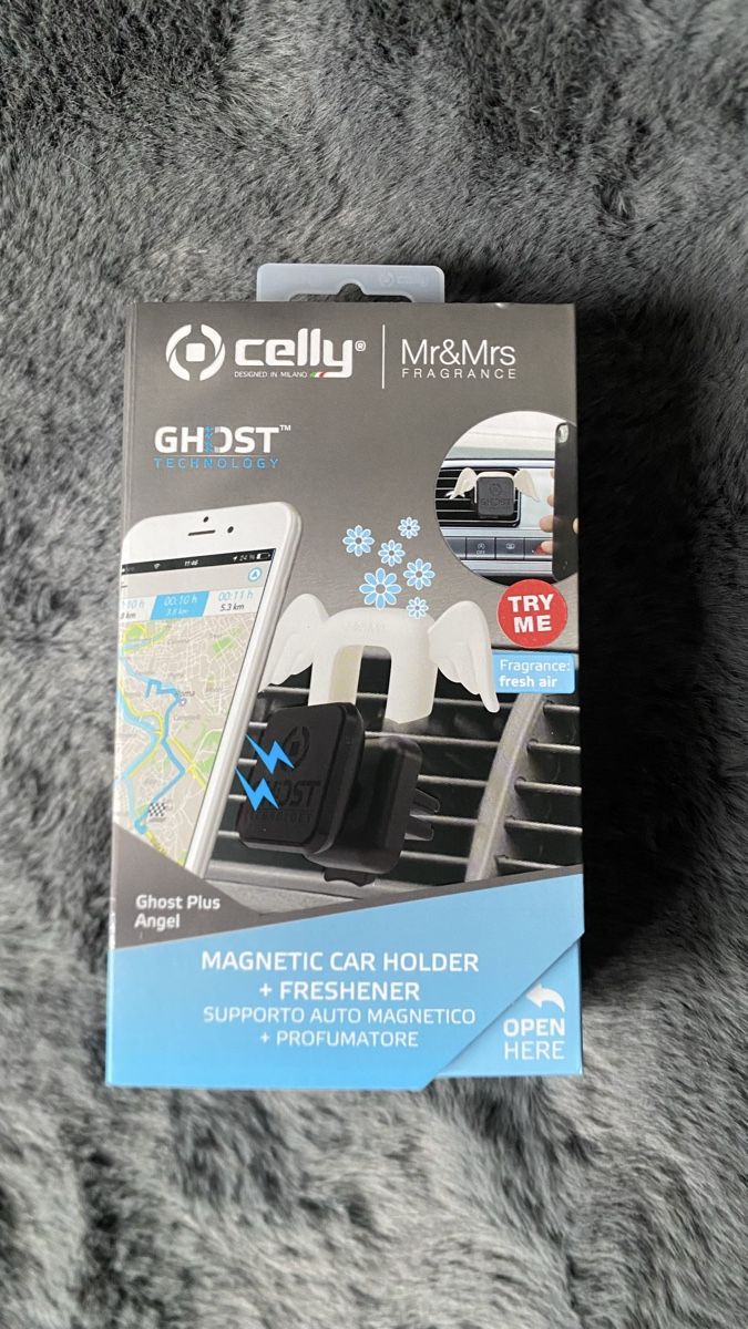 Supporti a parete: Celly Ghost Plus Angel Magnetische Autohalterung Duft Auto – Nuovo e nell'imballaggio originale da Hochwald venduto da _biene_