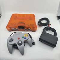 Nintendo 64 Funtastic Fire Orange mit original Zubehör