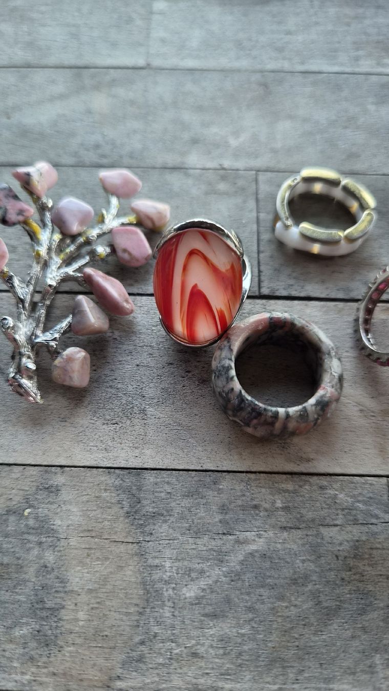 Autres bijoux: Schmuck Lot Ringe mit Steinen – D'occasion à Kölliken par Upcycling-by-Mc-TAM 2