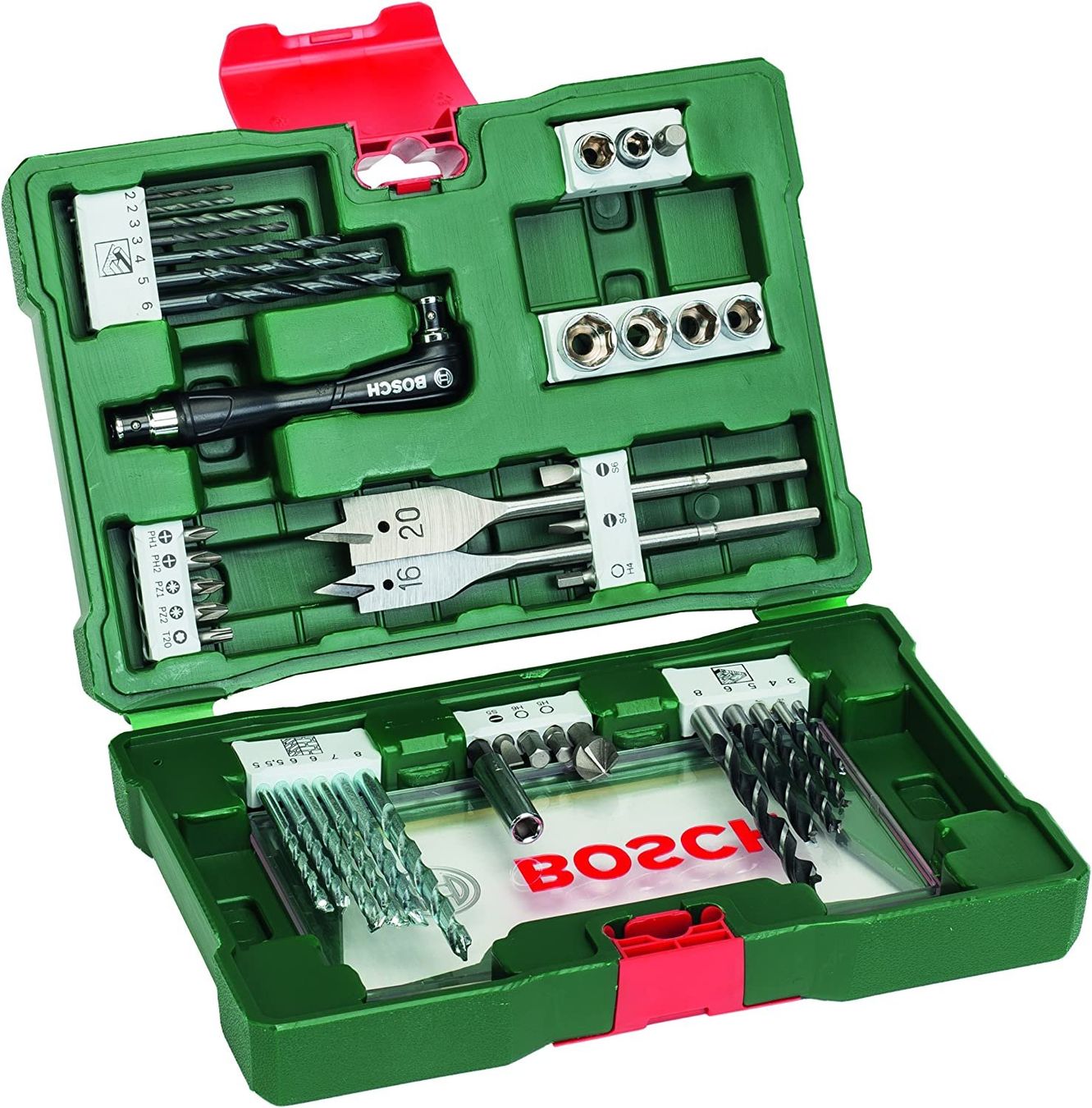 Bosch Tutti gli attrezzi: Bosch 41tlg. V-Line Bohrer und Bit Set – Nuovo e nell'imballaggio originale da Nuglar venduto da SaleRitter