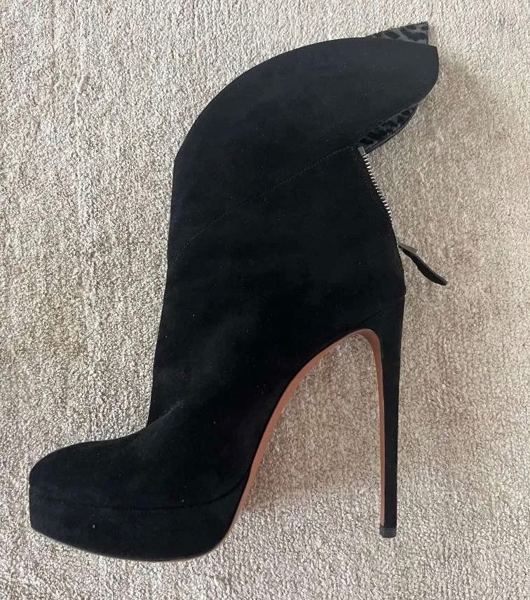 Alaia Scarpe da donna: Alaia Ankle Boot, Leoparden Muster, Gr. 39, schwarz – Nuovo (secondo la descrizione) da Triesen venduto da atos87 3