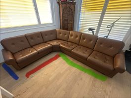 Super Angebot!!!VINTAGE Ecksofa mit Sessel Leder!!!