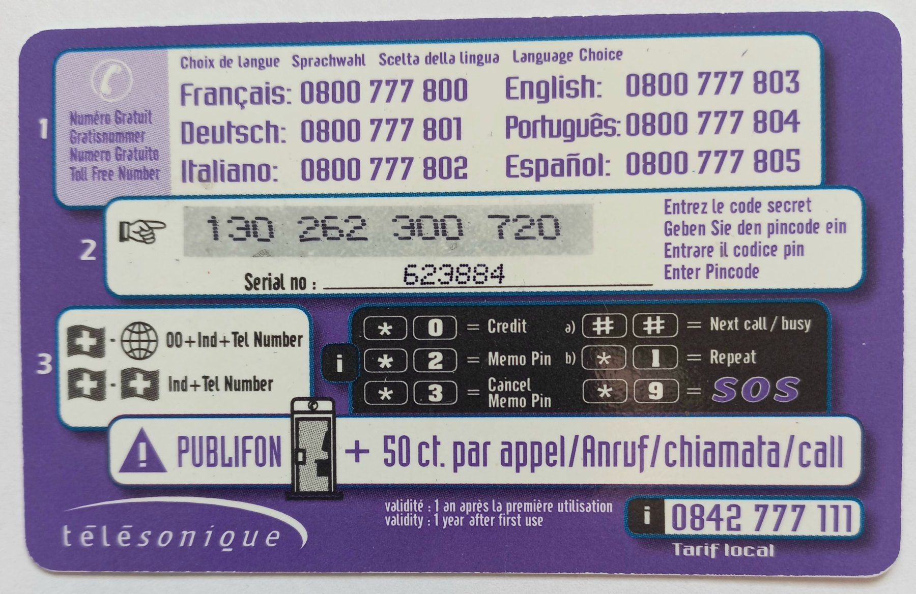 Telefon- & Taxkarten: Télésonique Weekend Pass - CH – Gebraucht aus Niederuzwil von lubimaja 1