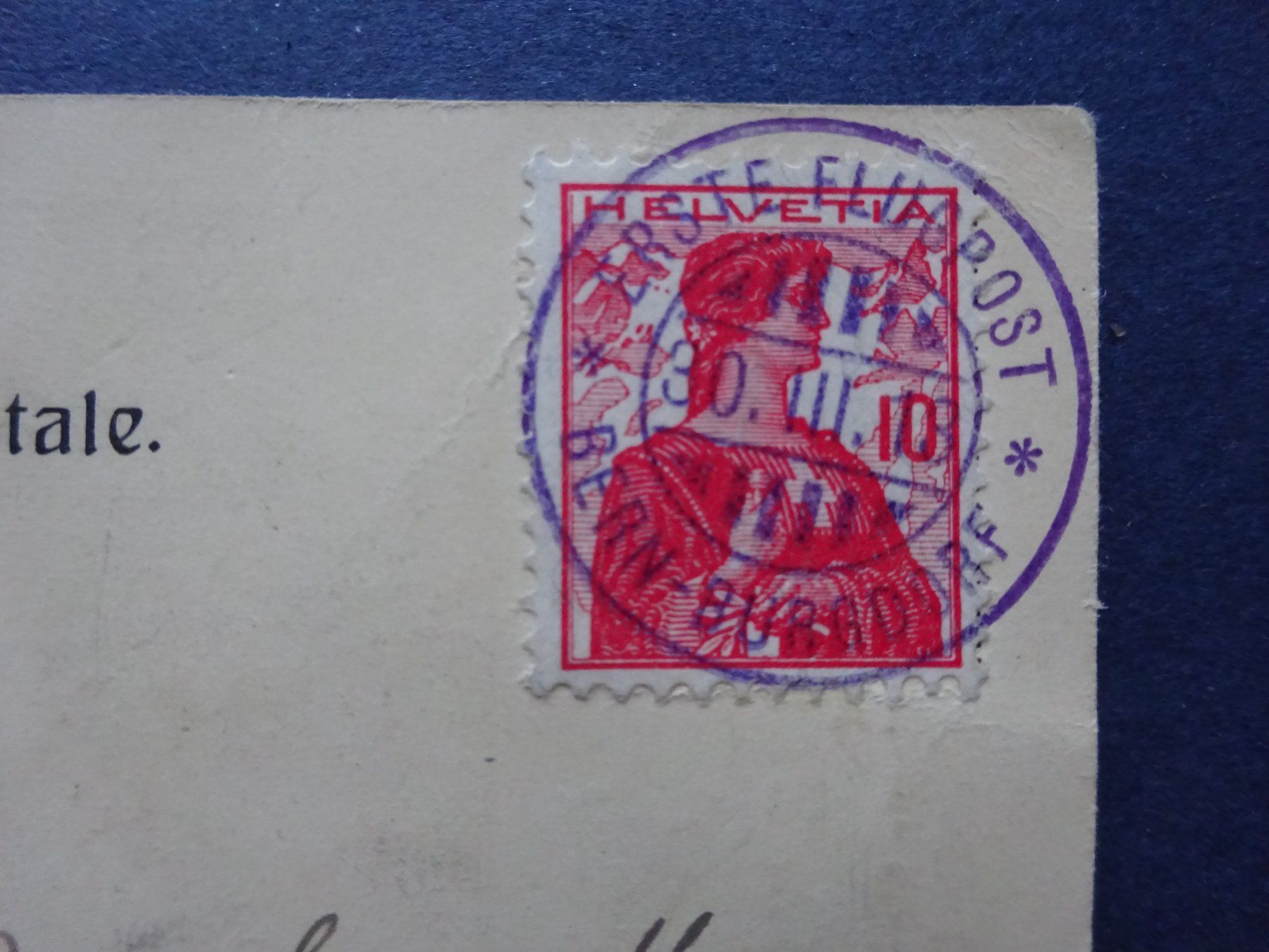 Alle Briefmarken: 1913 Vorläufer III Bern glasklar gestempelt – Gebraucht aus Appenzell-Steinegg von adi1975 1