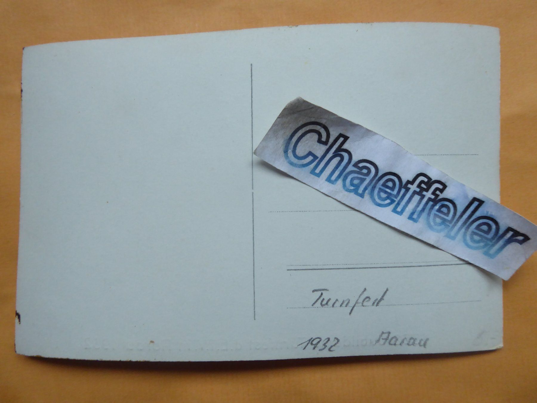 Ansichtskarten: 1932  Turnfest Aarau – Gebraucht aus Zürich von Chaeffeler 1