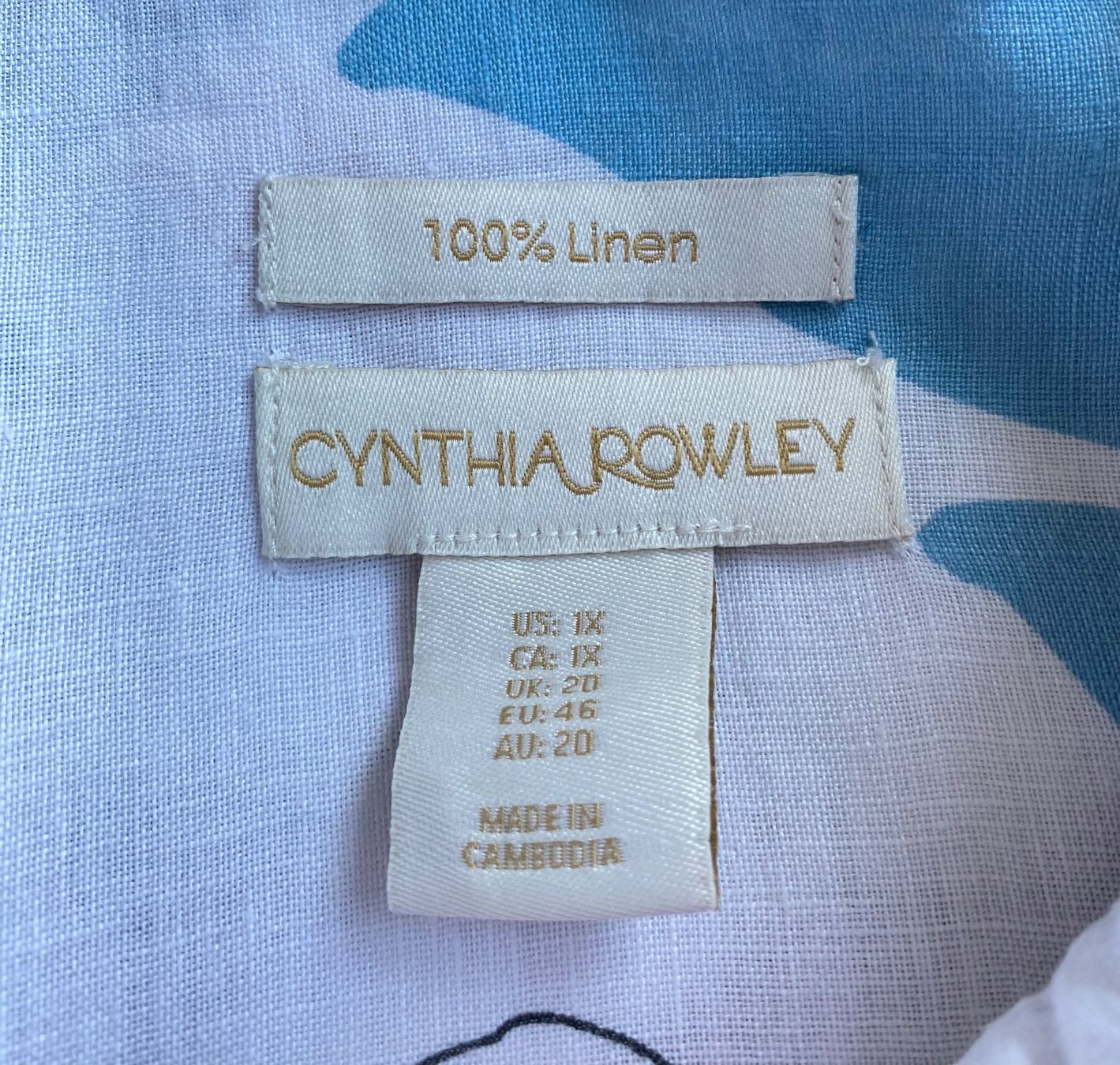 Camicette: CYNTHIA ROWLEY Leinenbluse Grösse 46 – Usato da Oberwil BL venduto da Leni-Mischi 3