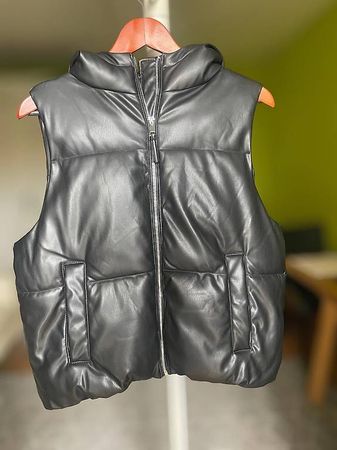 Sleeved Down Jacket FB Sister - Size S (Leather Effect)