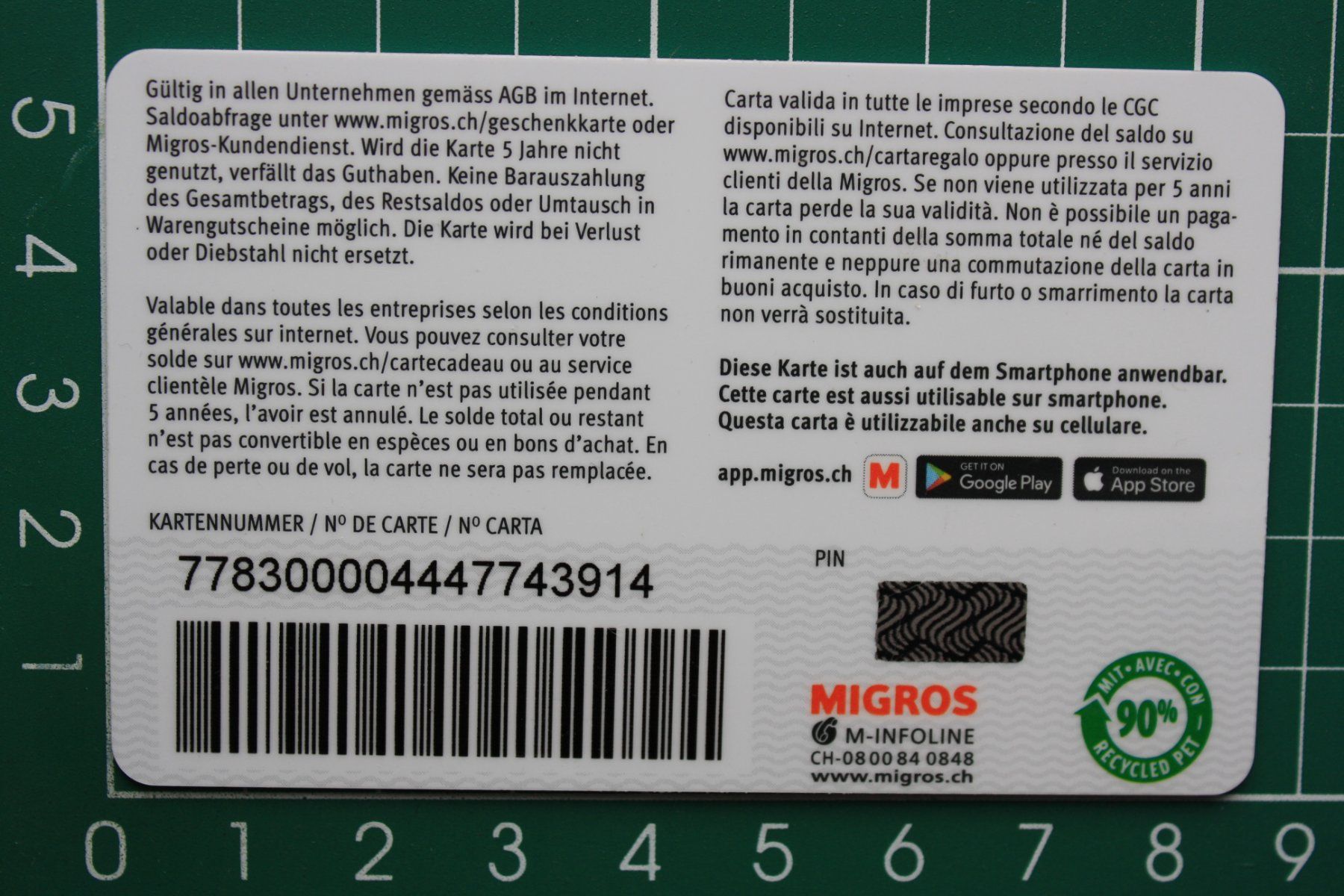 Cartes: geschenkkarte – D'occasion à Laupen BE par Gufi57 1