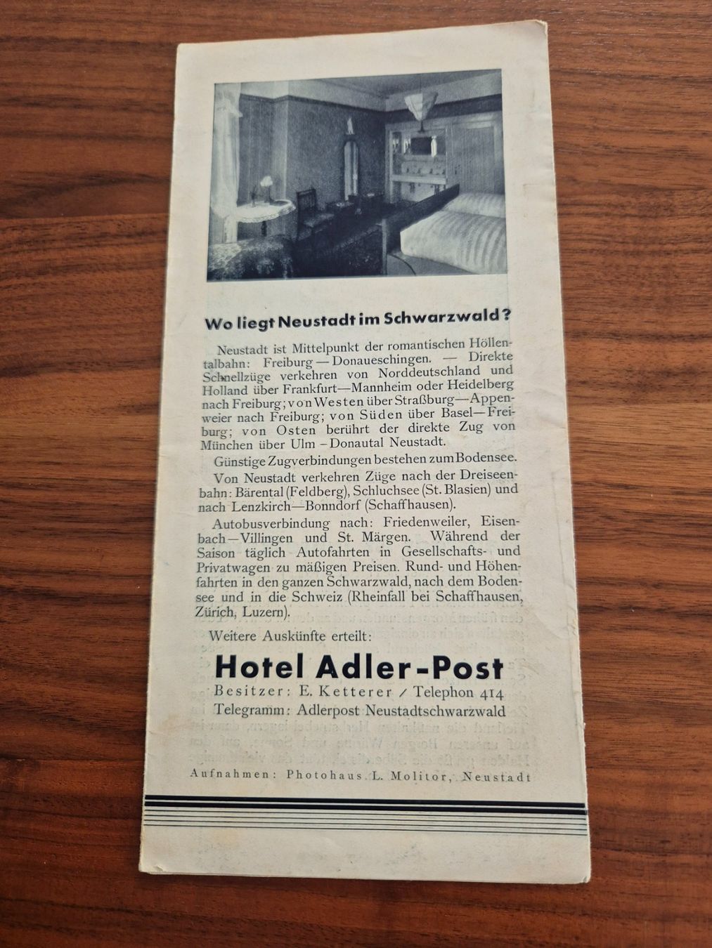 Documenti: Neustadt Hotel Adler-Post Prospekt Vintage – Usato da Lalden venduto da aneleh58 1