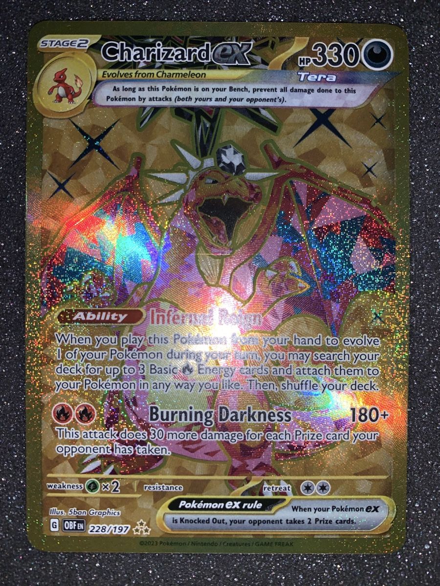 Pokémon Sammelbilder & Trading cards: Charizard EX Gold 228/197 – Gebraucht aus Bironico von ars_z6lb 1