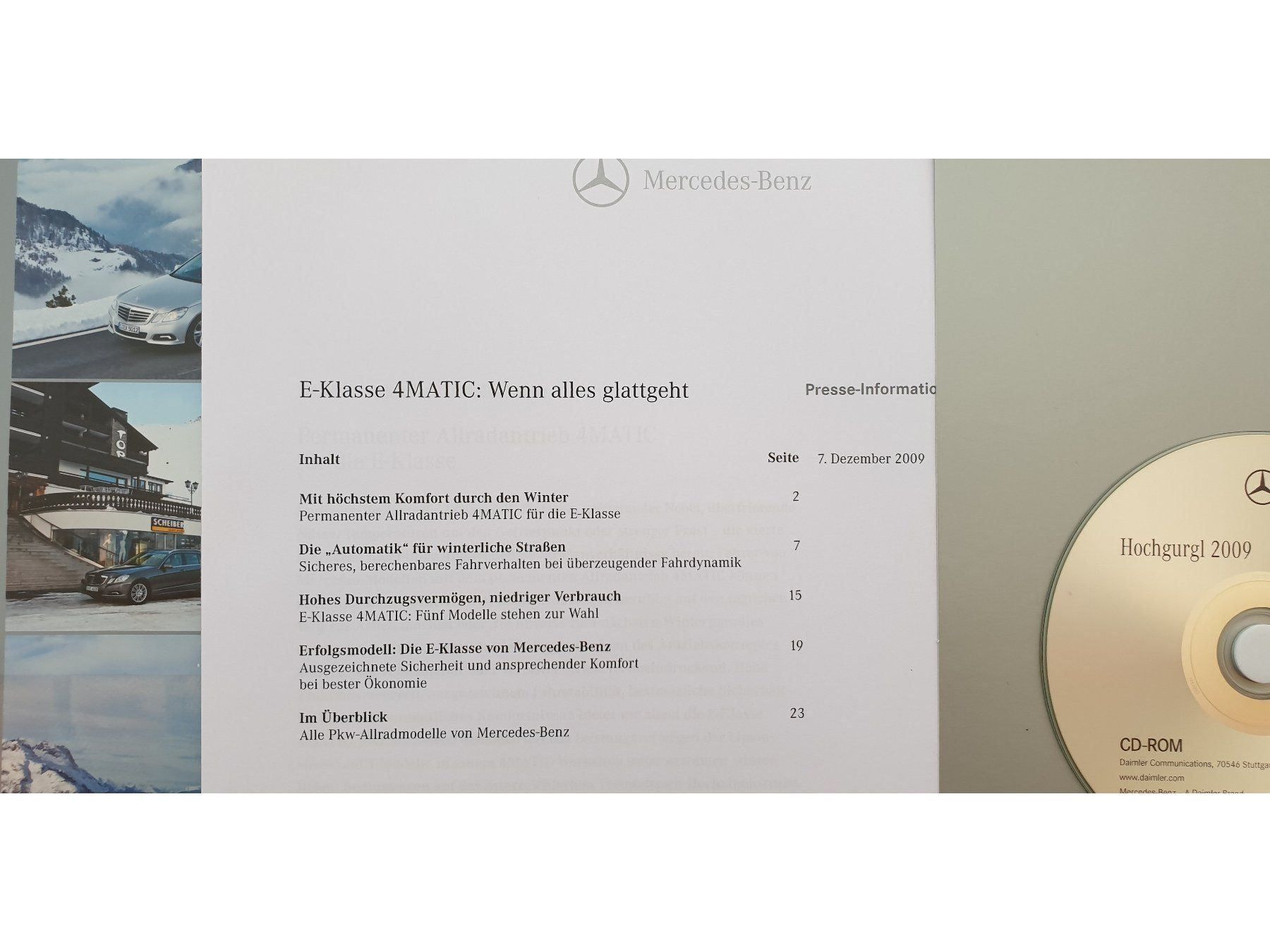 Riviste & Magazine: MERCEDES E / E-KLASSE 4MATIC - Prospekt / Pressemappe / DVD – Nuovo (secondo la descrizione) da Viganello venduto da CARLiteratur 2