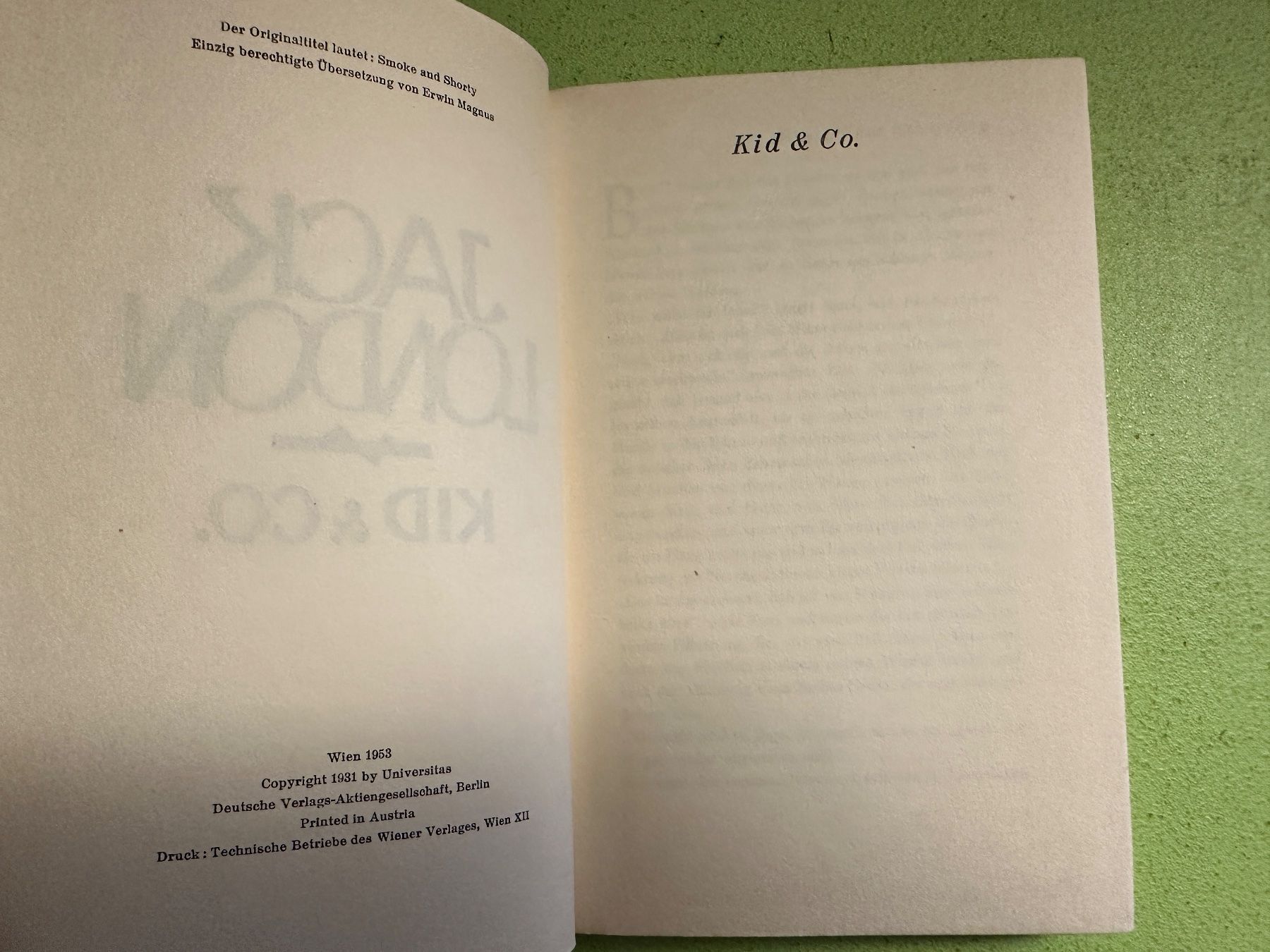 Libri: Jack London: Kid & Co. 1953 – Usato da Zürich venduto da allp 2