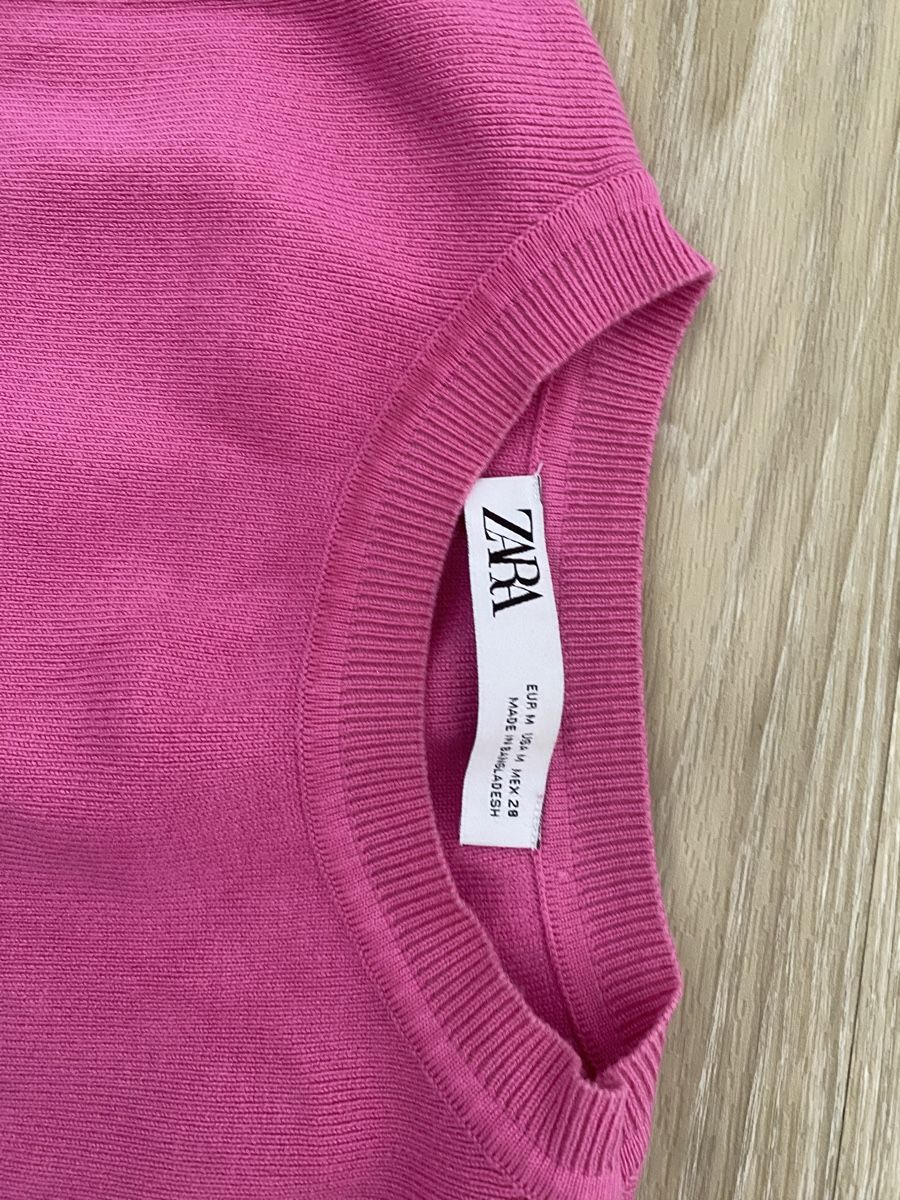Zara Tops: ZARA Stricktop ärmellos pink Grösse M – Neu (gemäss Beschreibung) aus St. Gallen von fab_9cvd 1