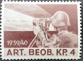 Soldatenmarke 2.WK, Artillerie Beobachter Kp 4, Wi ArtB 7