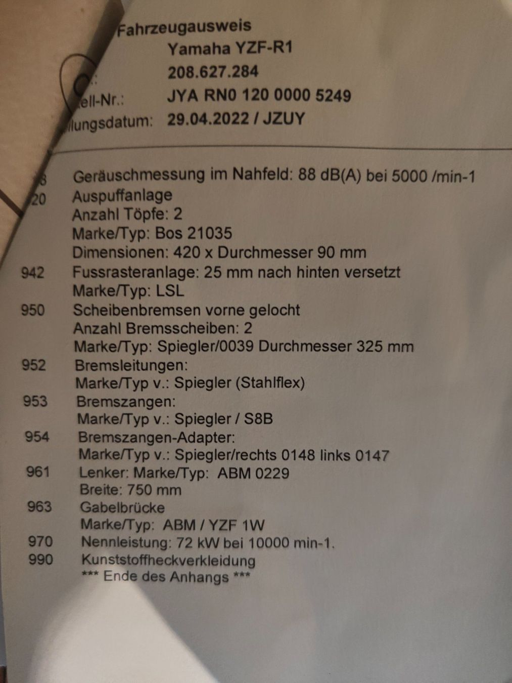 Yamaha Strada: Yamaha YZF-R1 – Usato da Rietheim venduto da PeraLux 8