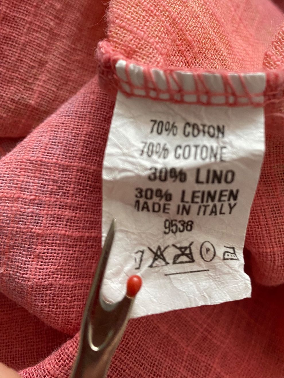 Tuniche: Tunikabluse Baumwolle/Leinen Sommerfarben Gr. 58/60 – Usato da Besazio venduto da lionheart63 4