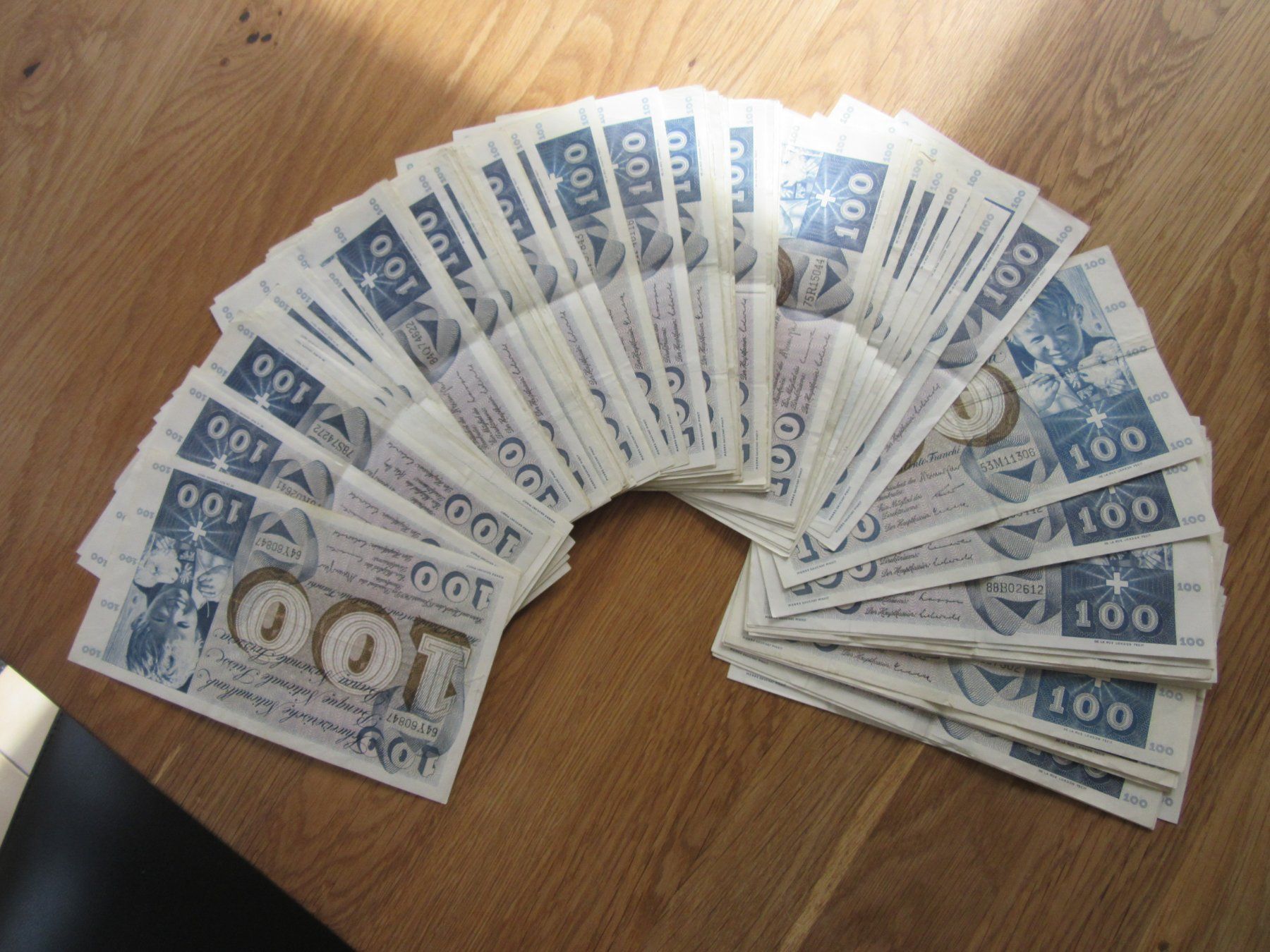 Banconote: Billets de 100 CHF suisses :  78 STK **Super Collection** – Usato da châtelaine venduto da VrenliNumis86 7