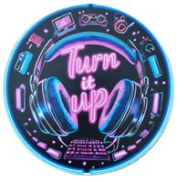 TURN IT UP - Blechschild  (neu/OVP)