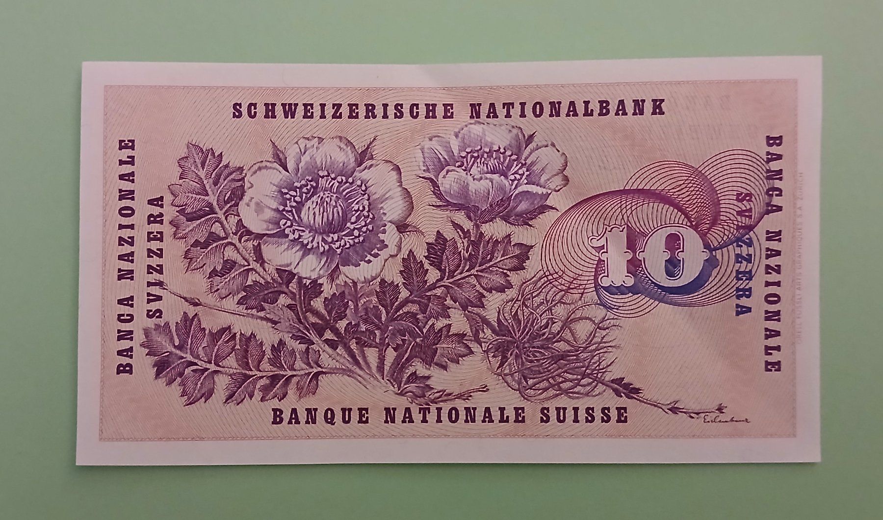 Banconote: Schweizer Banknote 10.- (5. Serie) – Usato da Ueberstorf venduto da Lee-Loo 1