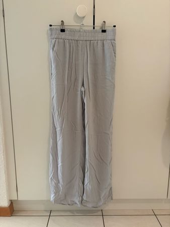 Pantalon large léger été H&M gris clair taille S bon état