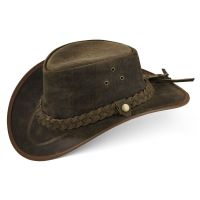 BLACK FOREST FOX TEXAS Western Cowboy Leder Hut Old Green L