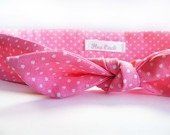 Haarband Polka Dot rosa/weiss  *NEU* 1 Stk