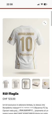 R10 Trikot Ronaldinho Ravenna FC Cipriani limitierte Edition