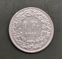 1 Fr. Münze CH 1911 Silber