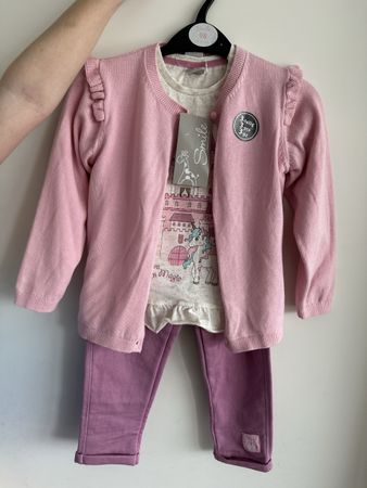 NEU🎀Mädchen 3-teilig Set Gr. 98 Prinzessin Einhorn rosa🍬