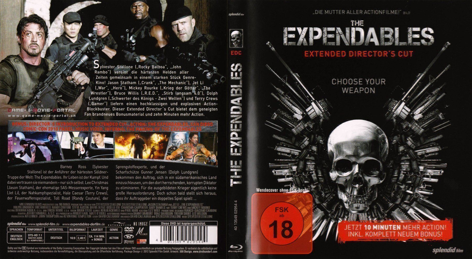 Alle DVDs: The Expendable Extended Director's Cut – Gebraucht aus Basel von Best-Harvest 1
