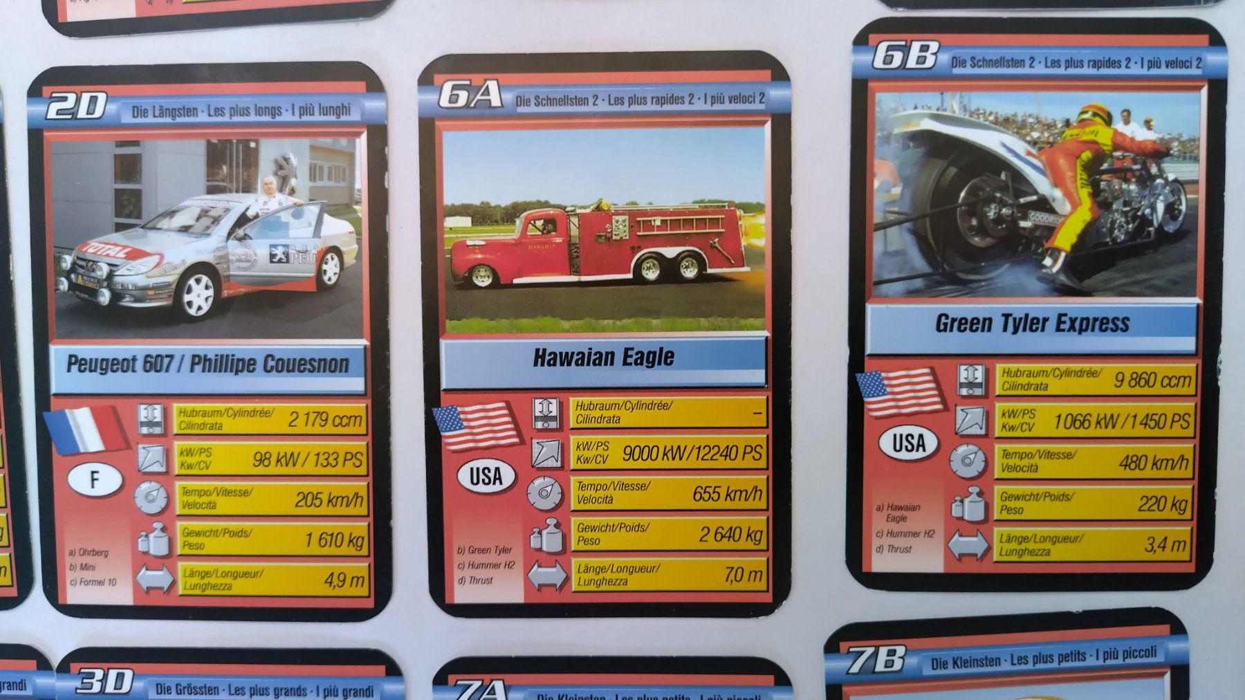Ravensburger Giochi: Auto Quartett Coole Rekorde / 32 Karten ab Fr. 4.- – Usato da Bellach venduto da JingleJerry 6